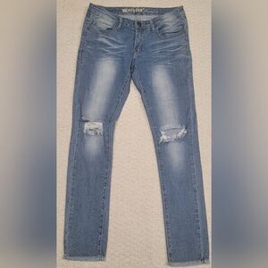 Machine Jeans Distressed  Skinny Stretch 9 30 EUC